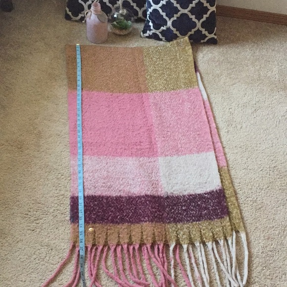 EUC color block fall blanket scarf - Picture 2 of 2